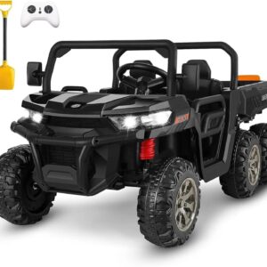 6-Wheel 24V UTV Ride-On with Dump Bed and 4WD Power