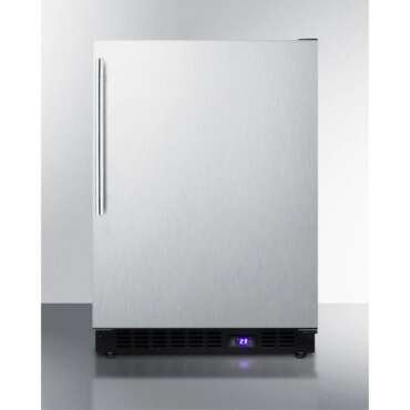 Frost-free built-in undercounter all-freezer for residential or commercial use, with stainless steel wrapped exterior and thin handle - Image 4