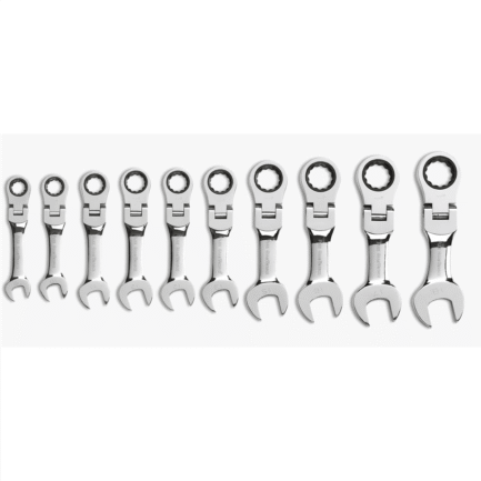 GearWrench 10-Piece Metric Stubby Flex Ratcheting Wrench Set