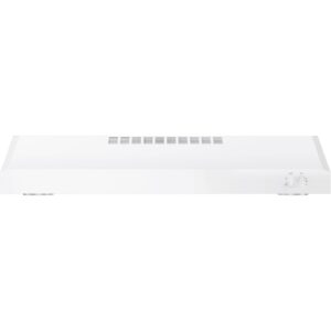 GE – 30″ Convertible Range Hood – White on white