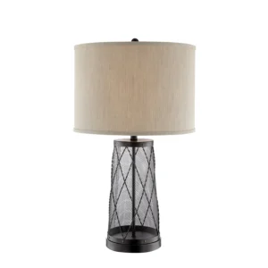 Lite Source LS-23086 Muller 1-Light Buffet Table Lamp – 30.5” Tall Decorative Lamp, Bronze Finish