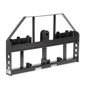 Titan Attachments Standard Series Pallet Fork Frame, Quick Tach Connection for Skid Steers, Tractors, Optional Pallet Fork Blades, Hay Spear Sleeves Included, 2″ Receiver Hitch, Rated 4,000 LB