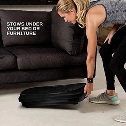 LifePro Waver Mini – Compact Vibration Plate Exercise Machine with Workout Bands, Black - Image 4