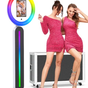 iPad Photo Booth Stand with Ring Light & Remote App Control