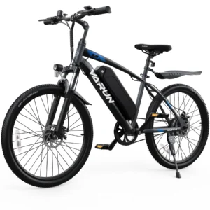 VARUN Electric Bike for Adults, 350W 20MPH Commuter Ebike with 36V Removable Battery, 24” Electric Mountain Bike with Front Fork Suspension and Dual Disc Brakes