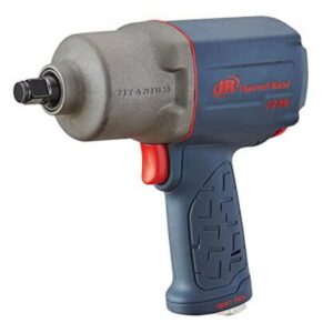 1/2″ Air Impact Wrench, Quiet, 1300 ft-lbs Nut-busting Torque, Pistol Grip, Titanium Hammercase
