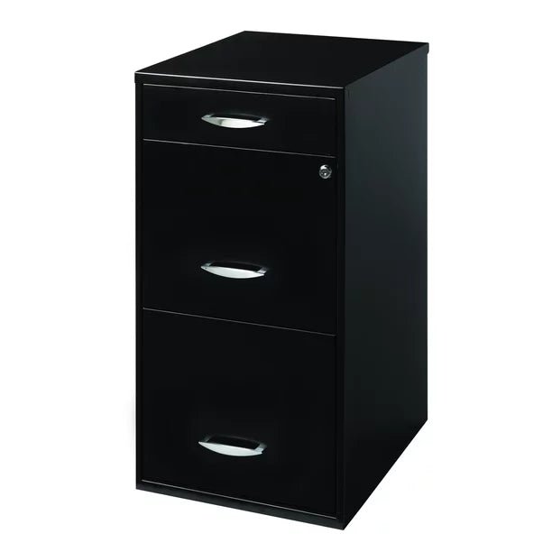 Space Solutions Filing Cabinet 18″W, 3-Drawer Organizer File, Black - Image 4