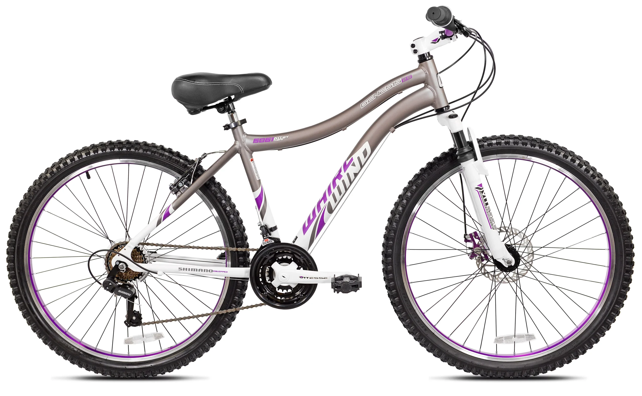 Genesis 26″ Whirlwind Women’s Mountain Bike, Gray