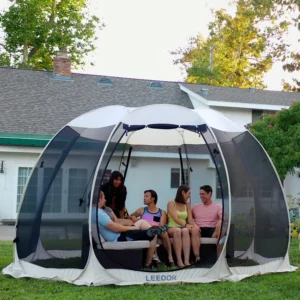 Screen House Tent Instant Room Outdoor Canopy 12×12 Gray