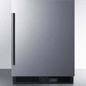24″ Wide Built-In All-Freezer, ADA Compliant, Stainless Steel/Black
