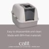 Catit Jumbo Hooded Litter Pan – Gray - Image 3