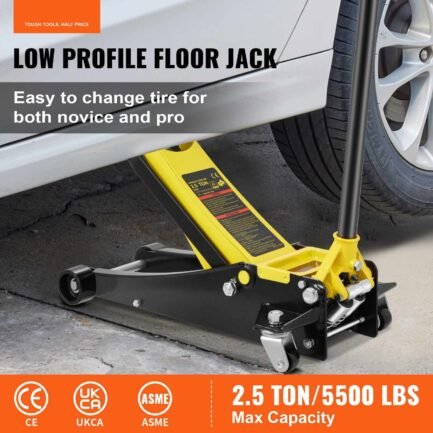 BENTISM Low Profile Floor Jack 4 ton Heavy Duty Steel Dual Piston Rapid Pump - Image 4