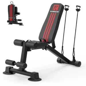 K Kingkang Adjustable Weight Bench – Foldable Incline/Decline Utility Workout Bench for Full Body Training (660LB Capacity)