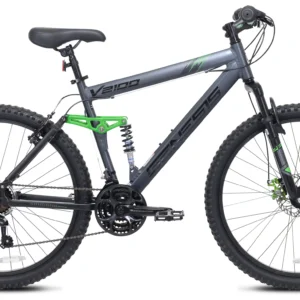 Genesis 26″ V2100 Men’s Dual Suspension Mountain Bike, Slate Gray