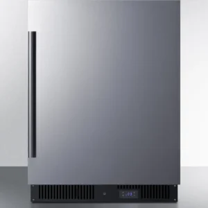 24″ Wide Built-In All-Freezer, ADA Compliant, Stainless Steel/Black