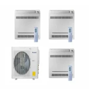 GREE Multi+ Ultra Series 24,000 BTU 3-Zone Mini Floor Console Ductless Mini-Split System (9K + 12K + 12K)