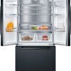 Bosch – 800 Series 21 Cu. Ft. French Door Counter-Depth Smart Refrigerator – Black stainless steel - Image 3