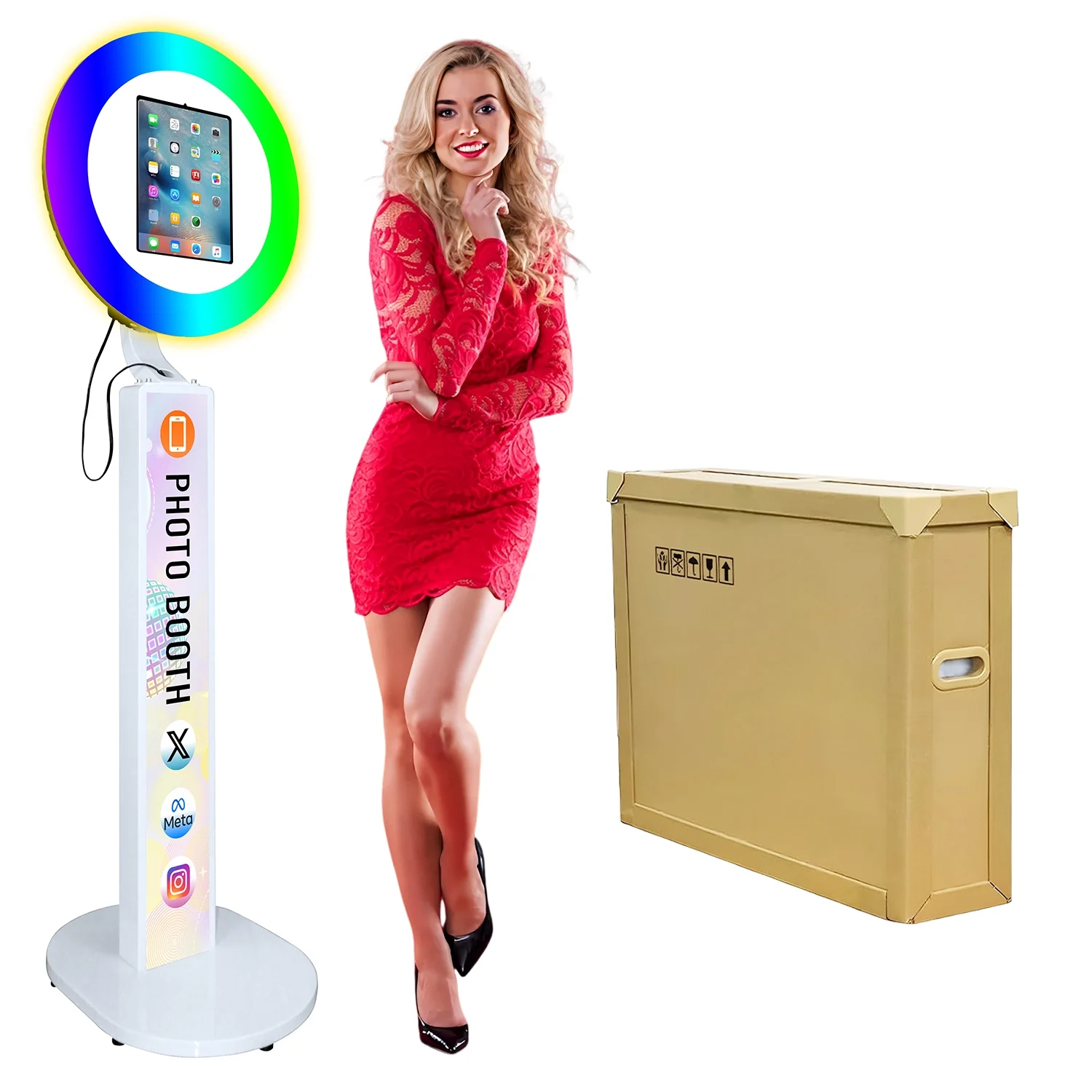 iPad Photo Booth Selfie Machine for Weddings, Parties & Events