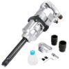 Goplus Heavy Duty 1″ Air Impact Wrench Gun Long Shank Commercial Truck Mechanics w/Case - Image 2