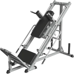 Leg Press Hack Squat Machine – Professional Adjustable Lower Body Strength Training Equipment with Linear Bearings & Weight Storage for Home Gym