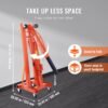 BENTISM 2T Folding Engine Crane Engine Hoist with Level 4400 lbs/2 ton Heavy-Duty Cherry Picker Shop Crane Oldable Engine Crane - Image 3