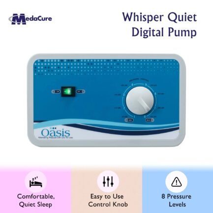 Medacure Alternating Pressure Air Mattress for Hospital Beds with Quilted Nylon Cover – 80″ x 36″ x 8″ (Twin) – Pump Included - Image 3