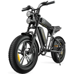 AKEZ Electric Bike for Adults – 1000W 28mph Moped Ebike with 48V 13A Removable Battery, Up to 94 Miles All Terrain Off Road E-Bike with 20*4.0″ Fat Tire,Full Suspension,7-Speed UL Certified