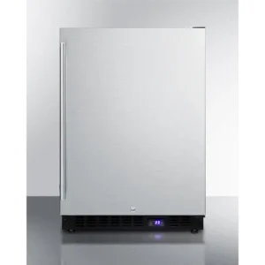 24″ Wide Outdoor All-Freezer, Black Cabinet