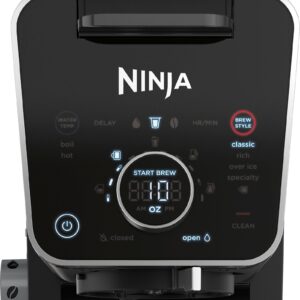 Ninja – DualBrew 12-Cup Specialty Coffee System with K-cup compatibility, 4 brew styles, and Frother – Black/Silver