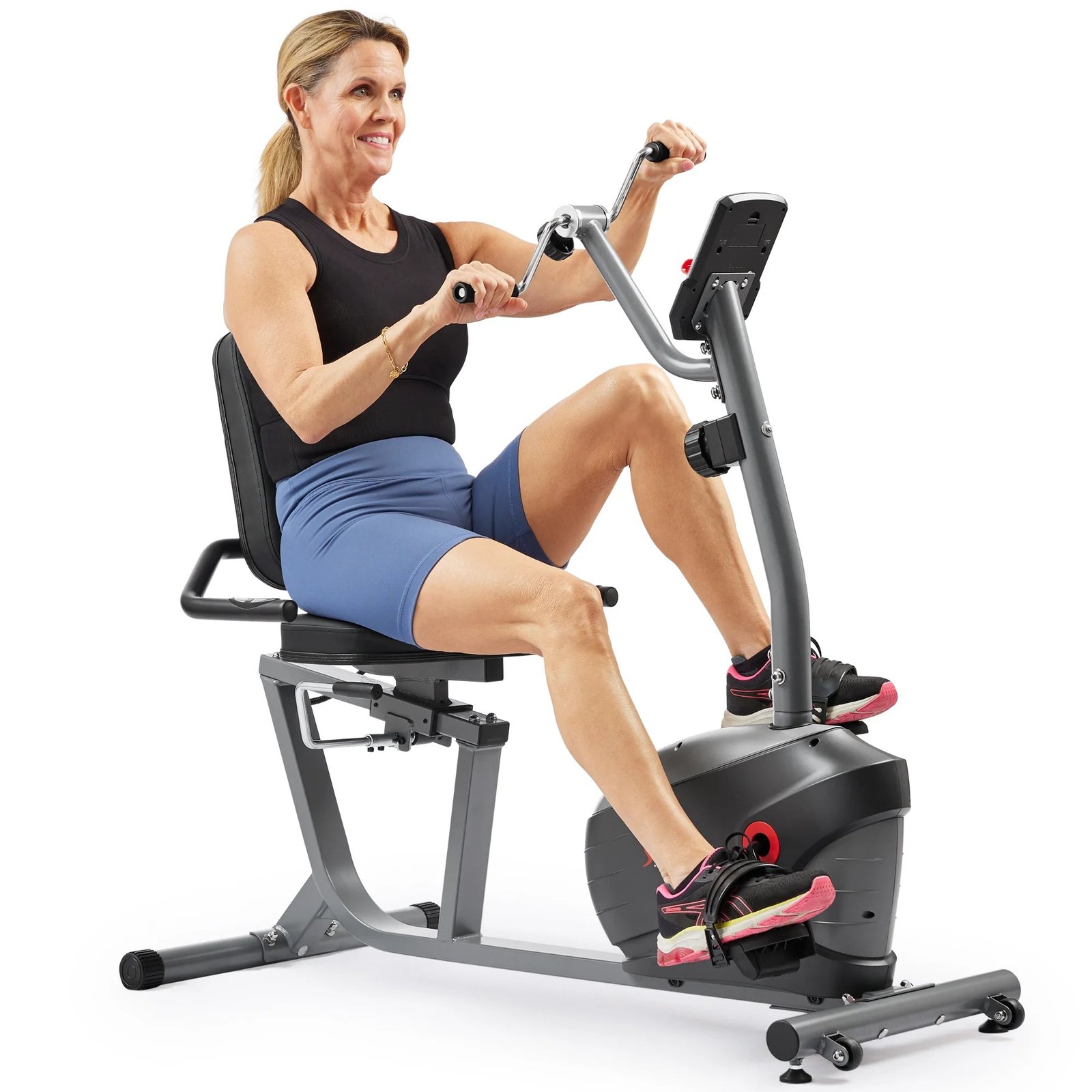 Sunny Health & Fitness Smart Magnetic Recumbent Bike with Hand Cycle - SF-RB423034 quantity- 1 +Add to cart SKU: -185565389