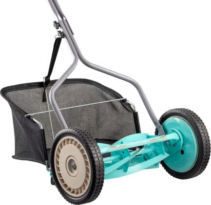 American Lawn Mower Company 1304-14GC 14-Inch 5-Blade Push Reel Lawn Mower with Grass Catcher, Mint - Image 3