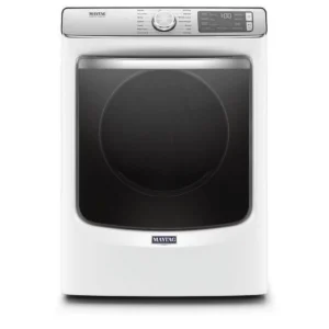 Maytag MED8630H 27" Wide 7.3 Cu. Ft. Energy Star Certified Electric Dryer – High-Efficiency Front Load Laundry Dryer, White