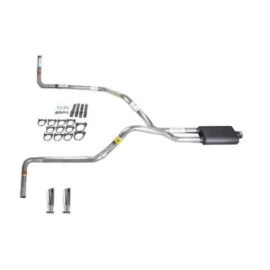 Silverado 88-95 dual exhaust 2.5 pipe Flowsound Muffler RC Tip Side Exit