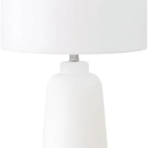 9716 LightingTable Lamp, Cream Ceramic, Ivory/Cream Shade, Modern