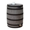 Good Ideas Rain Wizard 50 Gallon Plastic Rain Barrel Water Collector, Oak Last Day For Clearance