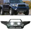 Kojem Front Bumper for 2005–2015 Toyota Tacoma with Winch Plate, LED Lights & D-Rings – 3-Piece Powder Coated Steel