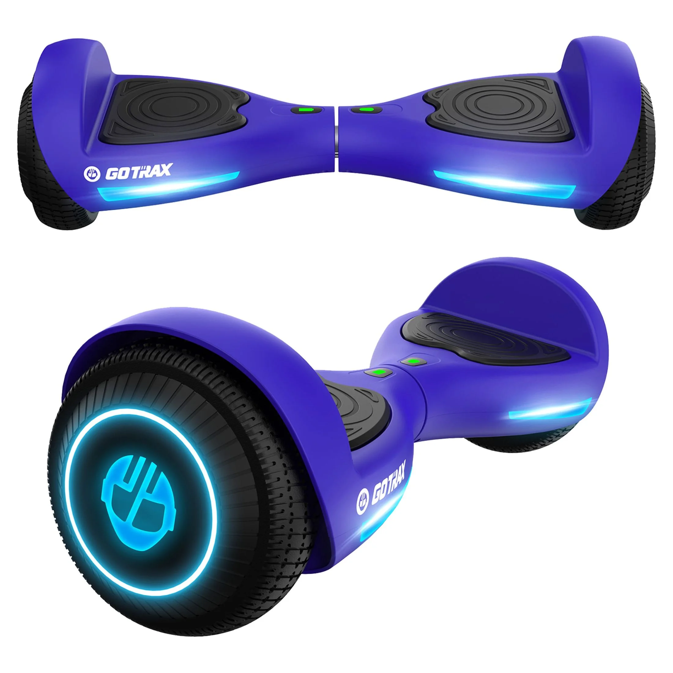 GOTRAX FX3 Hoverboard for Kids & Adults – 200W Motor, 6.5” LED Wheels, 6.2 MPH Speed (Blue)