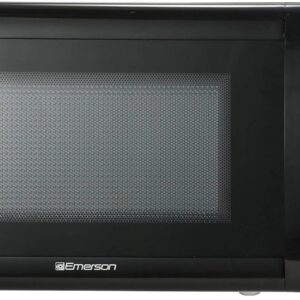 Compact Countertop Microwave Oven with Touch Control, LED Display, 700W, 10 Power Levels, 6 Auto Menus, Glass Turntable and Child Safe Lock, 0.7 Cu., Ft. Black