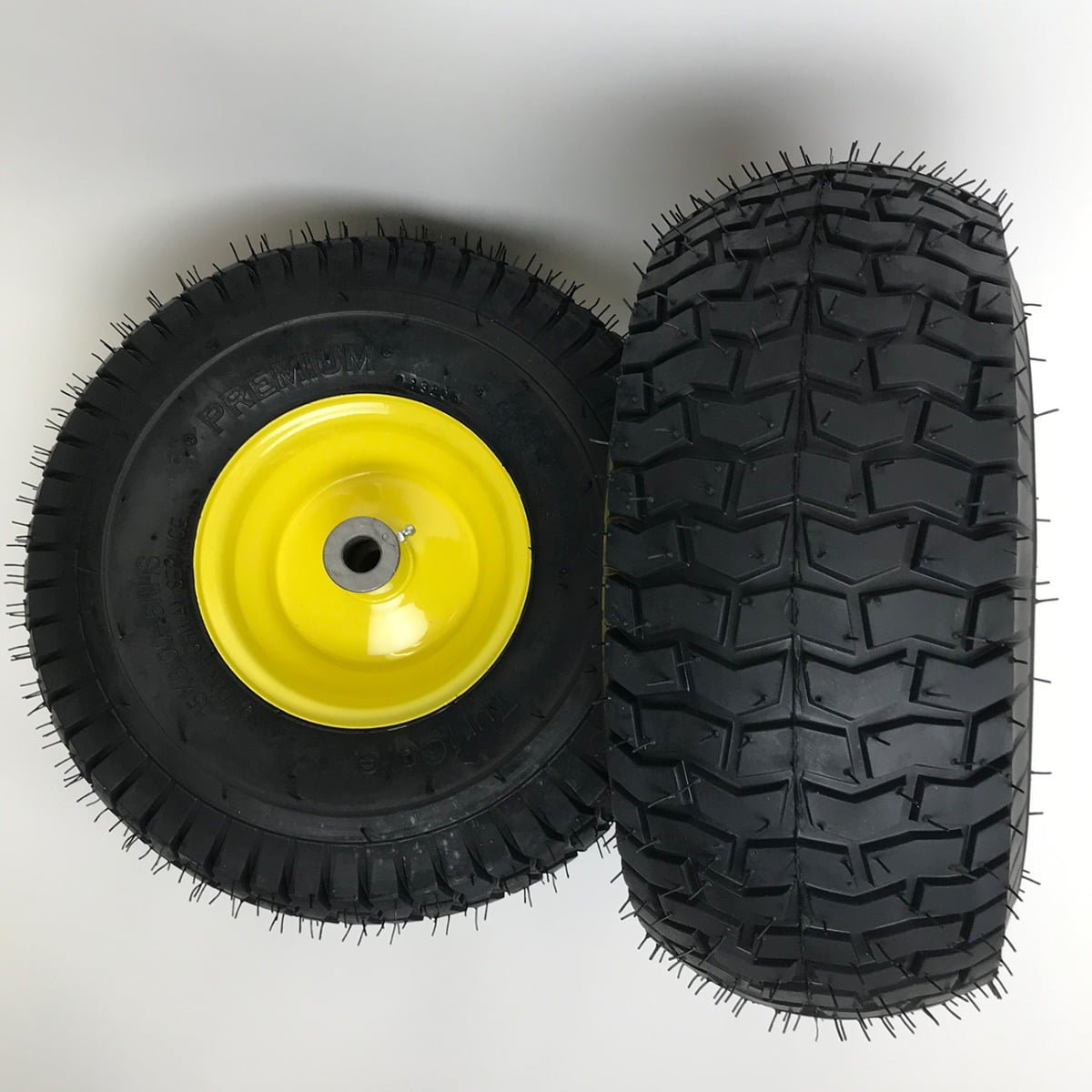 Set of 2 – 15×6.00-6 Lawn Mower Tire and Rim – Fits on 3/4 Inch Axle - Image 4