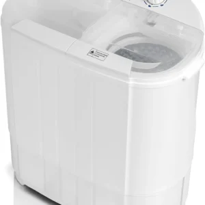 Home Compact Twin Tub Washing Machine – Portable Washer & Spin Dryer (with Gravity Drainage System)