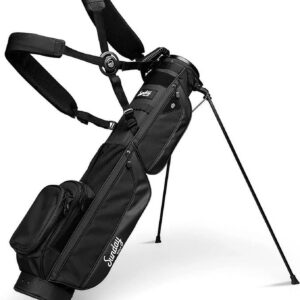 Sunday Golf Loma XL Bag – Lightweight Golf Bag with Strap and Stand – Easy to Carry Pitch n Putt Golf Bag – Golf Stand Bag for The Driving Range, Par 3 and Executive Courses, 3.4 pounds (Matte Black)