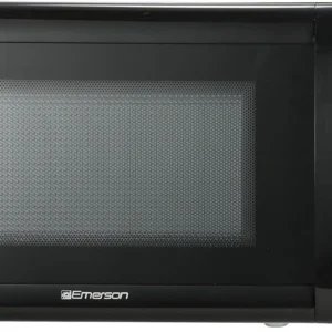 Compact Countertop Microwave Oven with Touch Control, LED Display, 700W, 10 Power Levels, 6 Auto Menus, Glass Turntable and Child Safe Lock, 0.7 Cu., Ft. Black