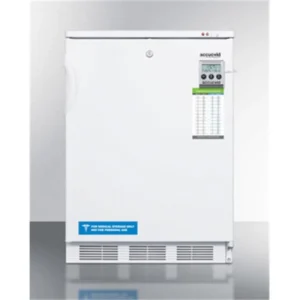 24 in. Built-in -25 deg C Manual Defrost All-Freezer with Lock & Alarm – White