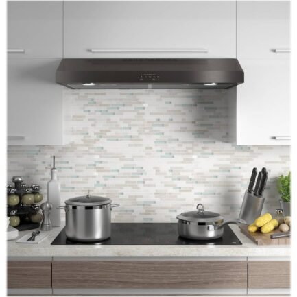 GE – 36″ Convertible Range Hood – Black stainless steel - Image 2