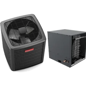 Goodman Multi-Family Series 1.5 Ton 14.3 SEER2 Air Conditioning Condenser and Horizontal Coil (17.5″ – Scroll Compressor) – GSXM401810 – CHPTA1822B4