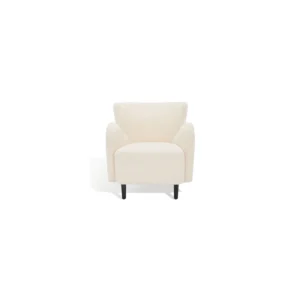 Safavieh Couture Rayanne Mosern Wingback Chair – 28″ W x 34″ D x 31″ H Ivory