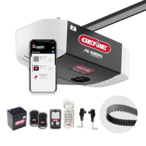 Genie 7155-TKV Smart Garage Door Opener StealthDrive Connect – Ultra Quiet opener, WiFi, Battery Backup – Works with Alexa & Google Home