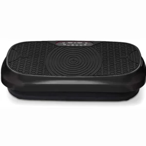 LifePro Waver Mini Compact Vibration Plate Exercise Machine with Resistance Bands – Black Full Body Fitness Platform