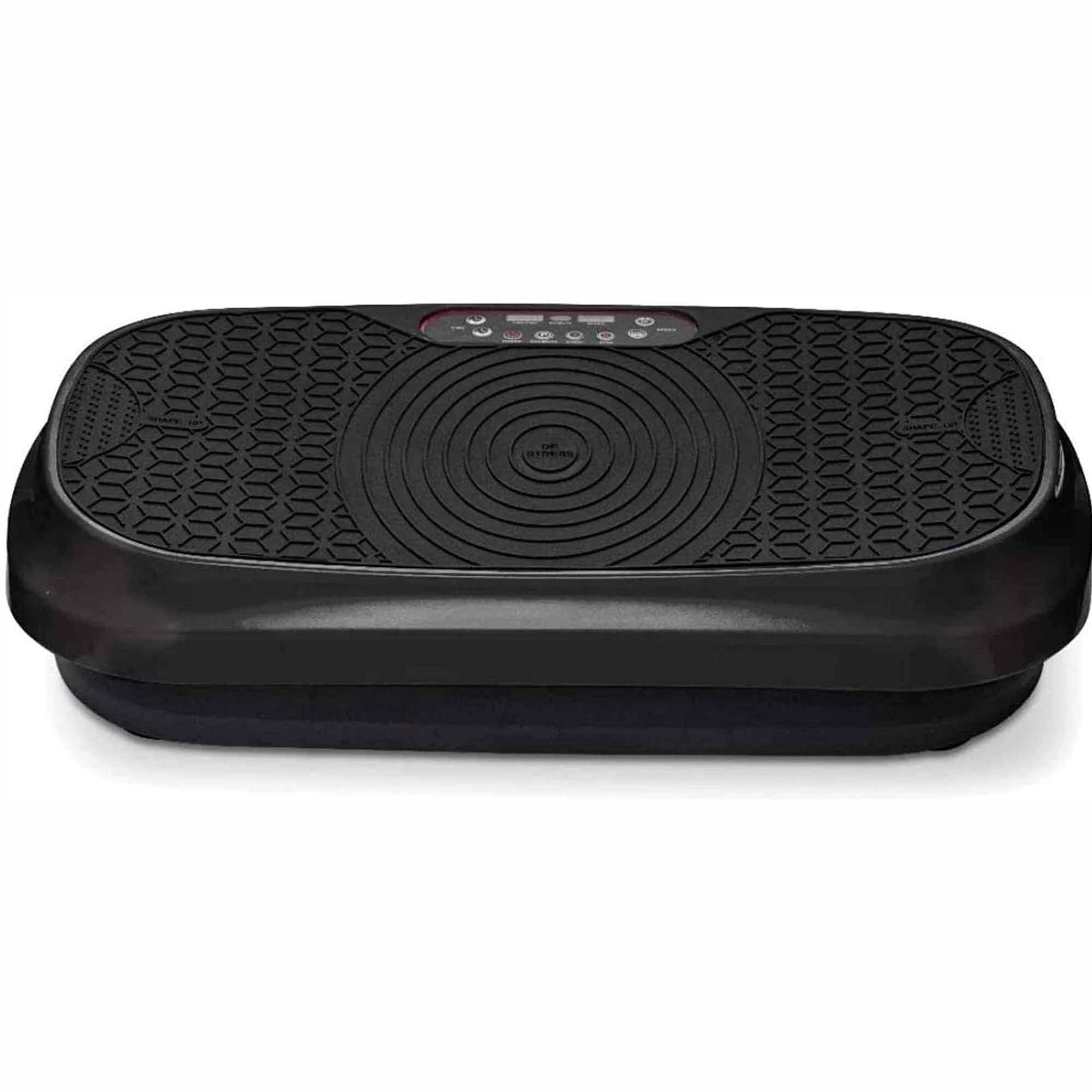 LifePro Waver Mini Compact Vibration Plate Exercise Machine with Resistance Bands – Black Full Body Fitness Platform