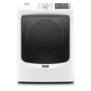 Maytag MED6630H 27" Wide 7.3 Cu. Ft. Energy Star Electric Dryer – Front Load High-Efficiency Laundry Dryer, White